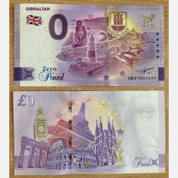 Zero Pound Souvenir Gibraltar Bank Note